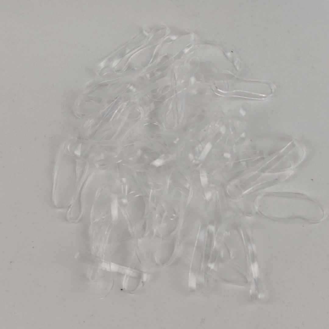 Elásticos Transparentes para Cabelo 3 Mm 500 Peças