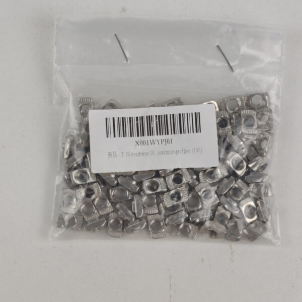 F126X3580_1782311203787_1 Porcas T para Perfil de Alumínio M6 Pacote 100 Unidades