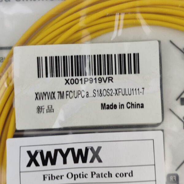 F126X3591_1782312046570_4.jpg Cabo de Fibra Ótica Patch Cord XWYWX FC/UPC para LC/UPC 7 M