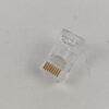 PAck Ficha RJ45 Macho Transparente para Cabo de Rede