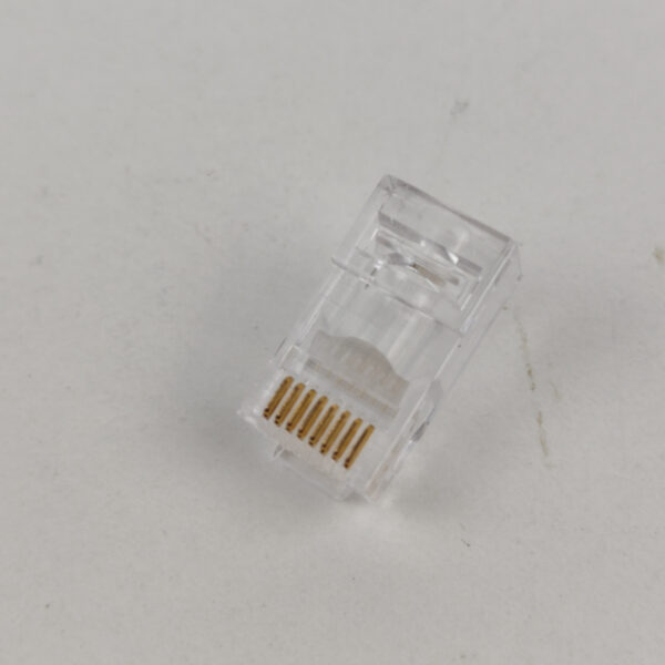 PAck Ficha RJ45 Macho Transparente para Cabo de Rede