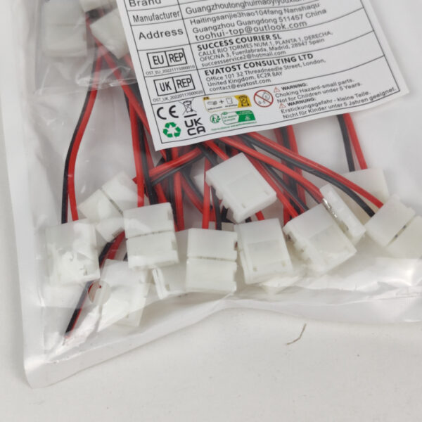 Conjunto de Conectores LED Strip 4 Pinos Com Cabos