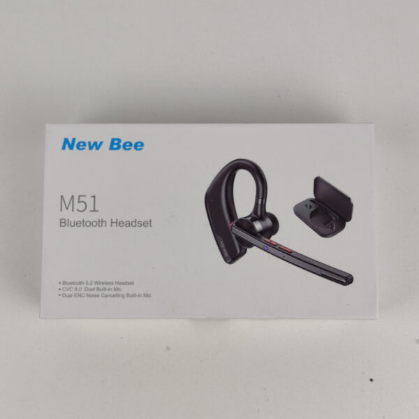 Auricular Bluetooth New Bee M51 Com Microfone e Estojo