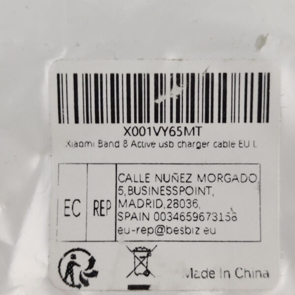 Cabo Carregador USB para Xiaomi Smart Band 8
