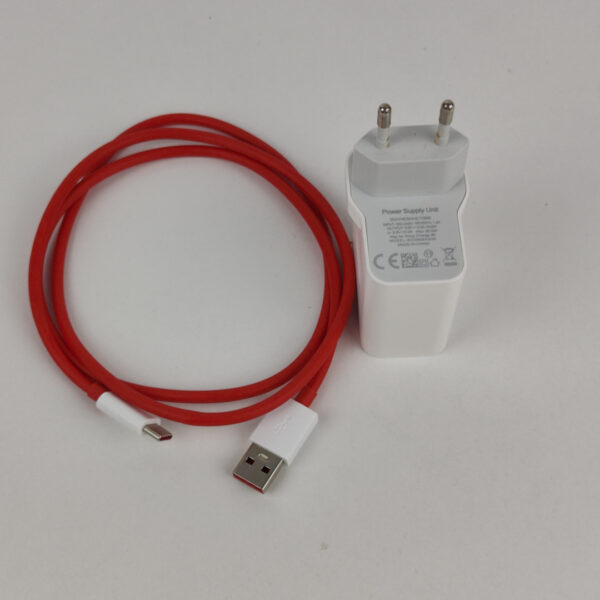 Carregador USB-C Rápido 30W Com Cabo Vermelho