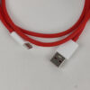 Carregador USB-C Rápido 30W Com Cabo Vermelho