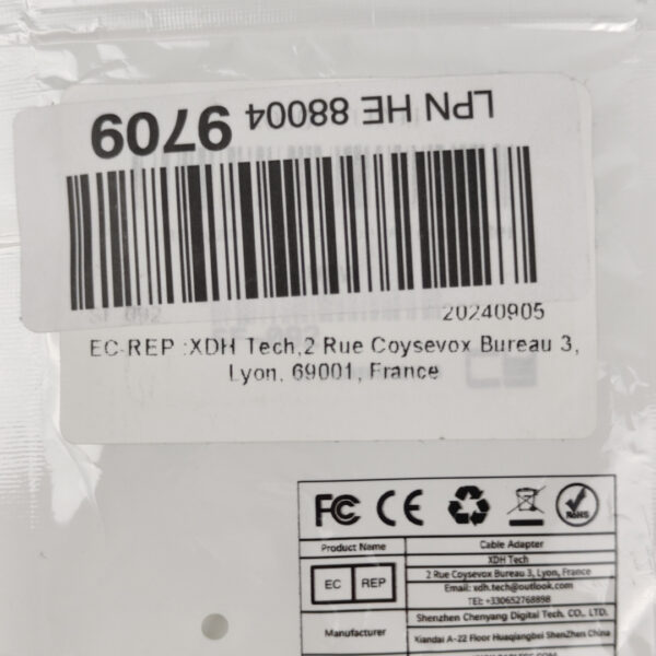 Adaptador Cabo SATA para LPM HE 8804