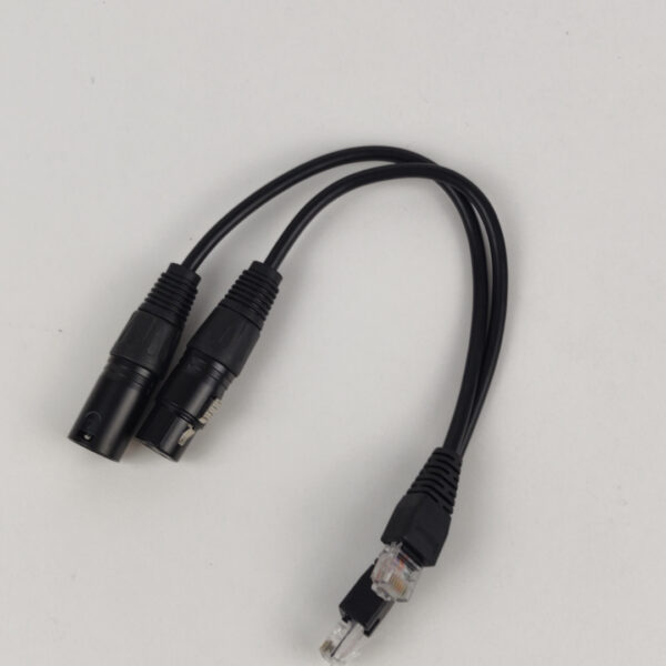 Cabo Adaptador XLR 3 Pinos para RJ45 Ethernet