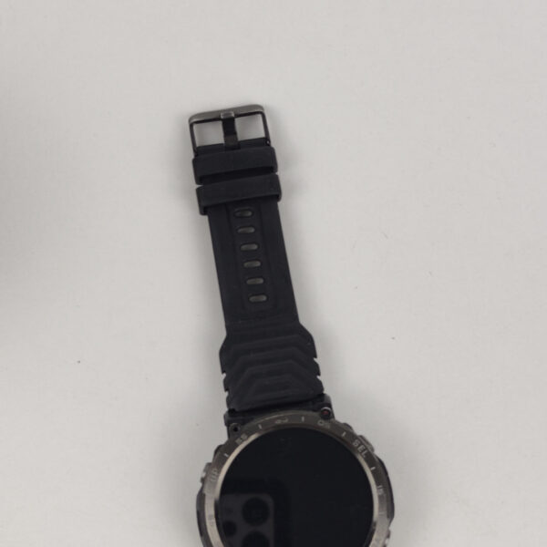 Smartwatch Desportivo Redondo Com Bracelete Preta