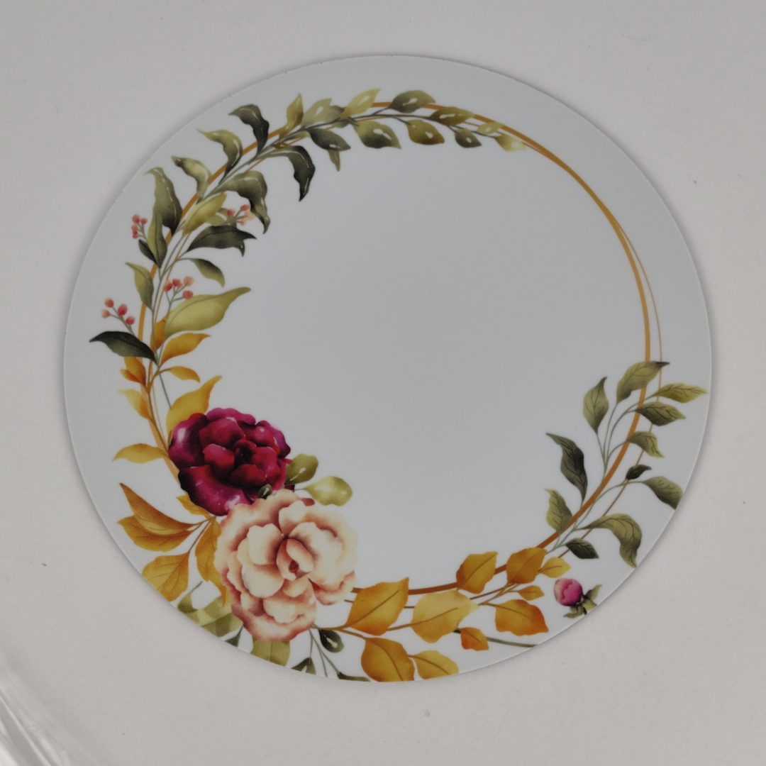 Tapete para Rato Redondo 22 Cm Com Estampado Floral