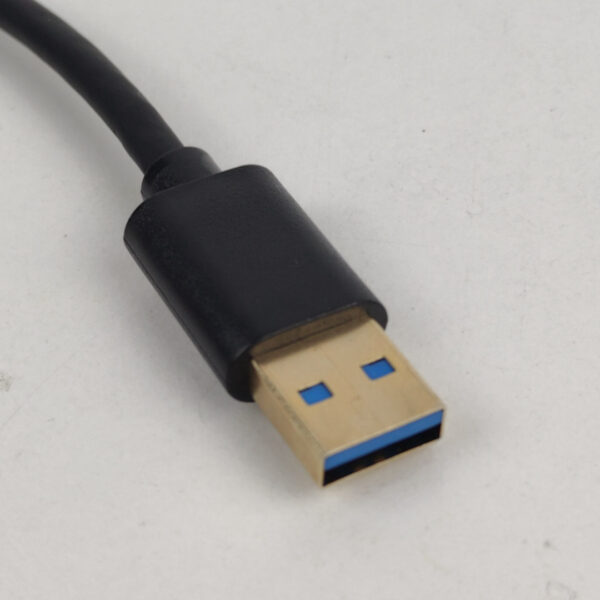Cabo USB-A para USB-C Em Ângulo Preto