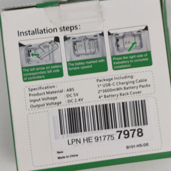 F126X3638_1782315246645_1 x2 Bateria Recarregável para Comando Xbox Series X S X One