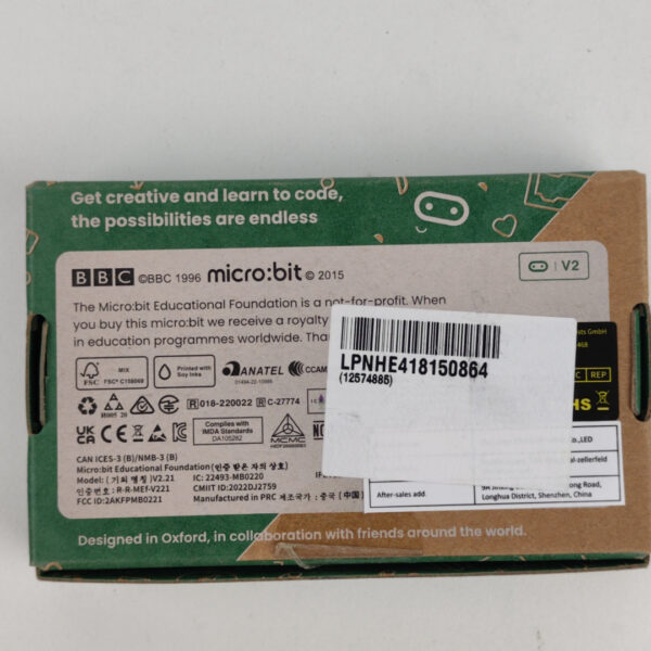BBC Micro:bit V2 Kit de Iniciação para Programação