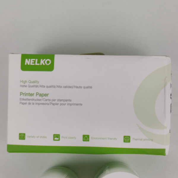 Rolos de Papel Térmico Contínuo NELKO 54 mm x 3.5m