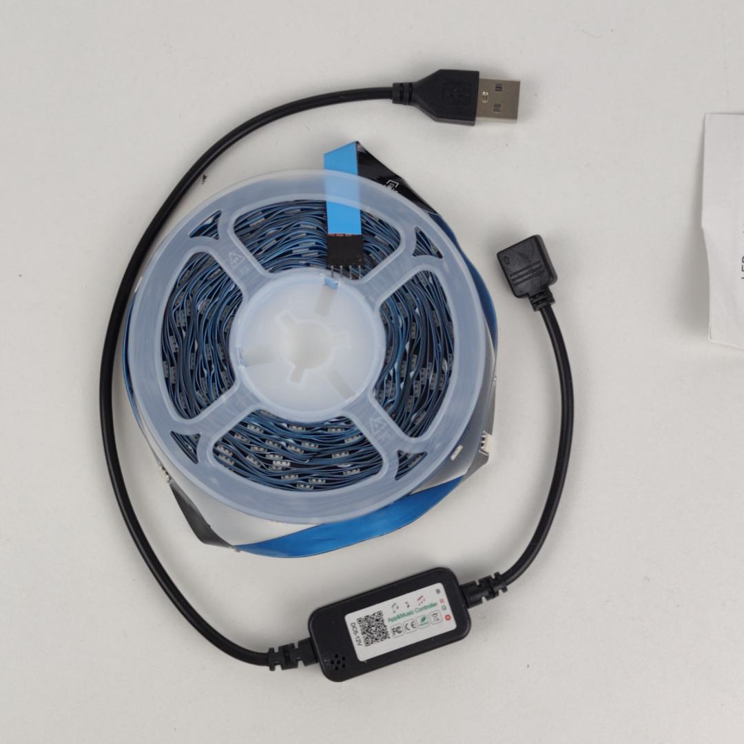Fita LED RGB Com Controlador Bluetooth USB