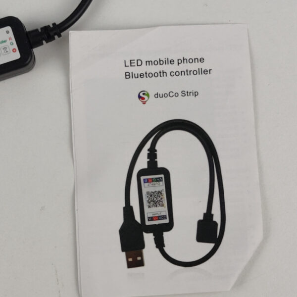 Fita LED RGB Com Controlador Bluetooth USB