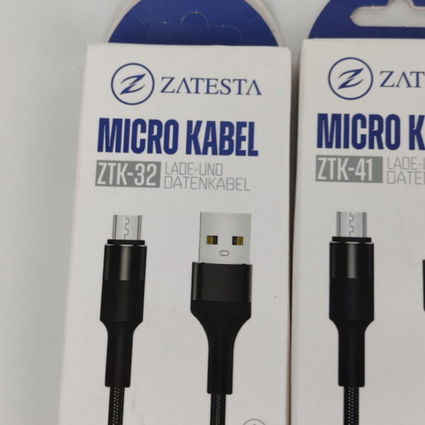 x4 Cabos Micro USB Zatesta Micro Kabel