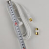 Cabo Coaxial TV Branco Com Conectores Angulares