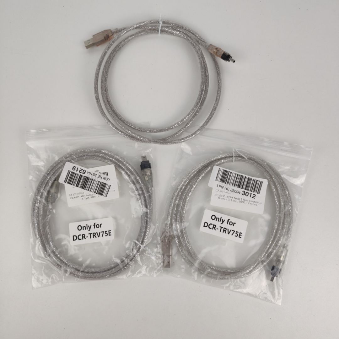 (x3) Cabo USB para DCR-TRV75E