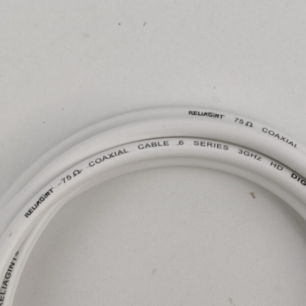 Cabo Coaxial 75 Ohm RG6 3 M Branco