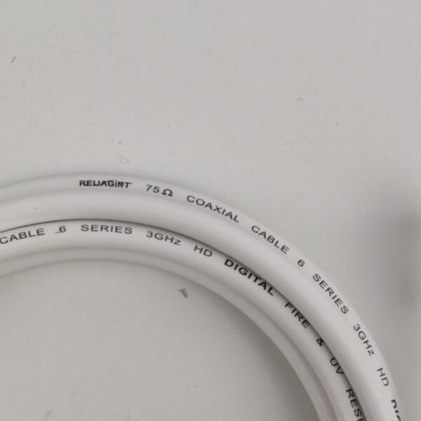 Cabo Coaxial 75 Ohm RG6 3 M Branco