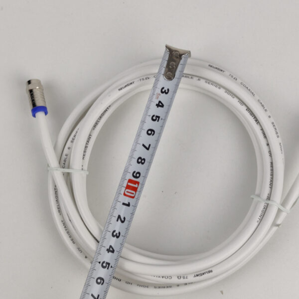 Cabo Coaxial 75 Ohm RG6 3 M Branco