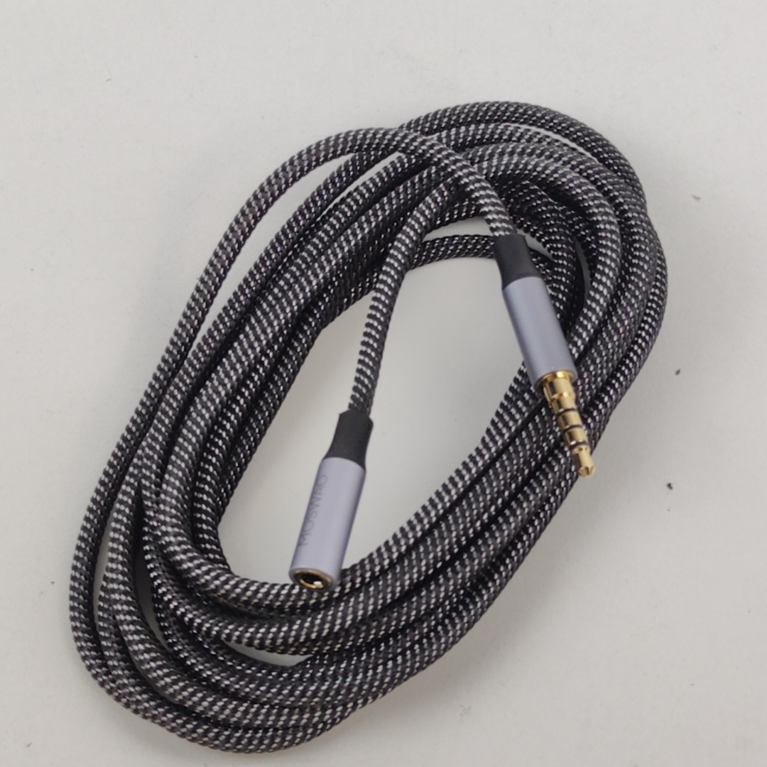 Cabo de Áudio Jack 3.5 Mm Tecido Entrançado