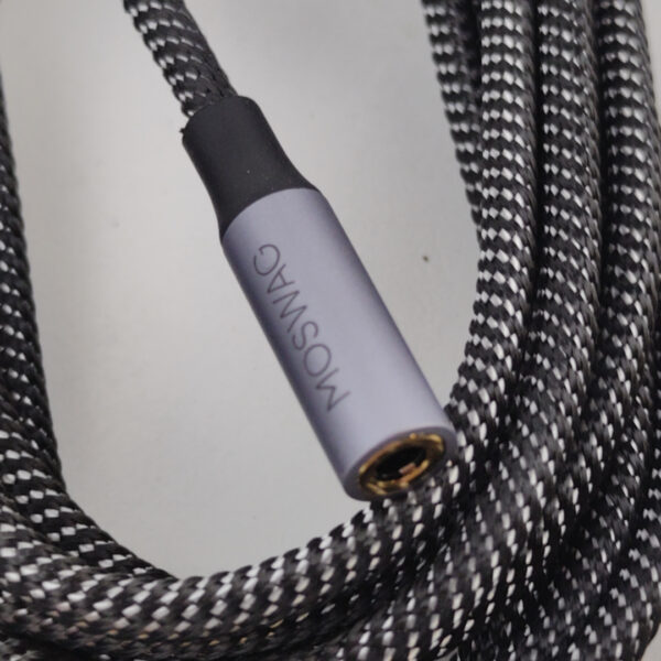 Cabo de Áudio Jack 3.5 Mm Tecido Entrançado