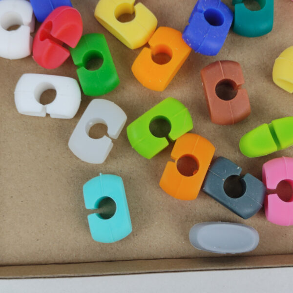 Conjunto de 36 Marcadores de Copos Em Silicone