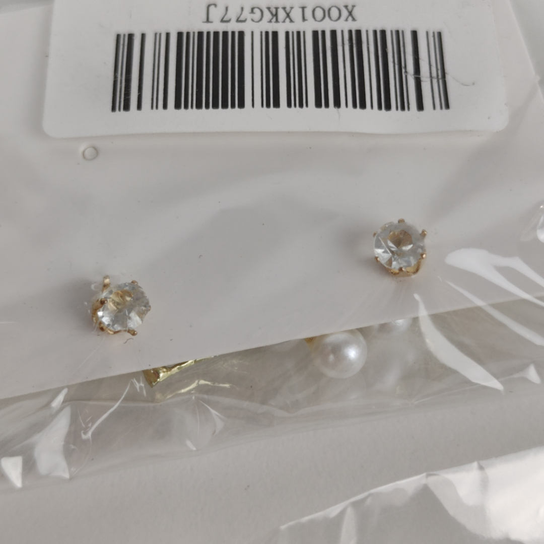 Brincos Pendentes Com Pérolas e Cristais