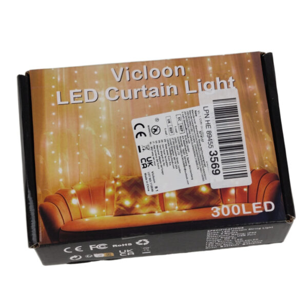 Cortina de Luz LED USB 300 Leds 3x3m