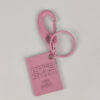x7 Porta-chaves Metálico Rosa Com Argola