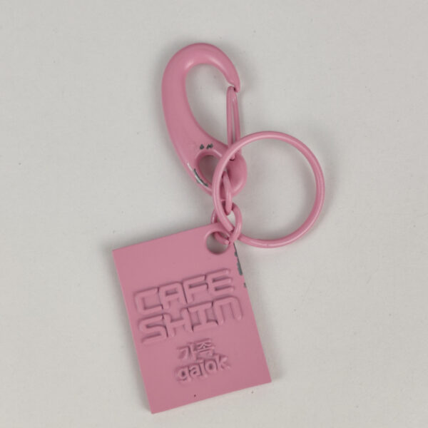 x7 Porta-chaves Metálico Rosa Com Argola