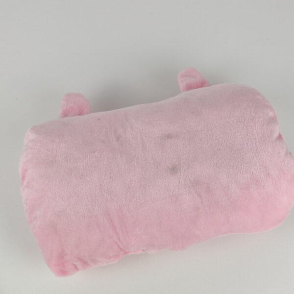 Almofada Infantil Rosa Em Peluche