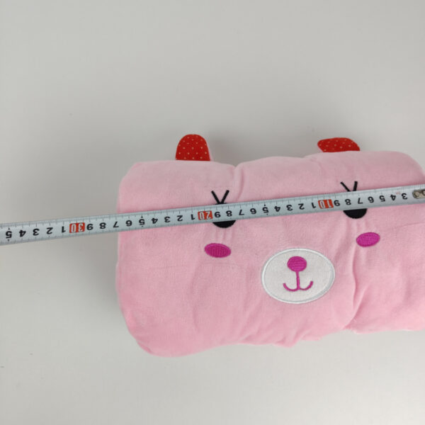 Almofada Infantil Rosa Em Peluche