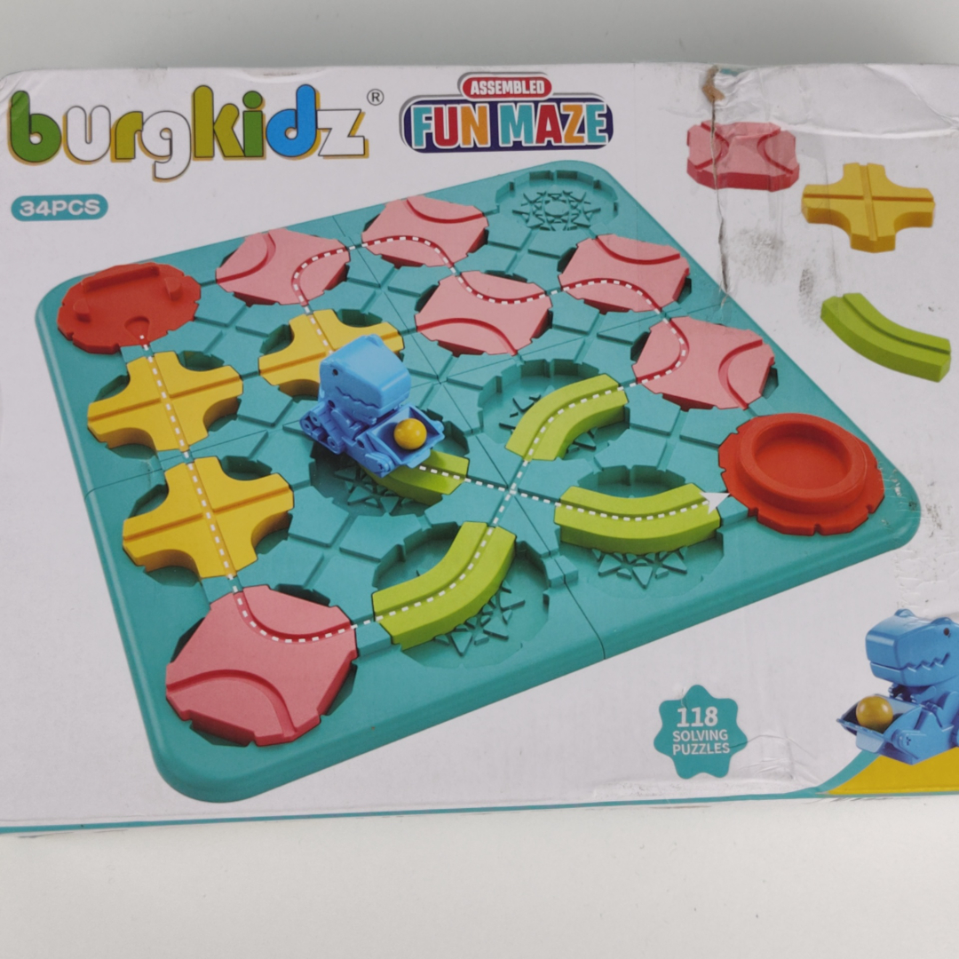 Jogo de Puzzle Lógico para Crianças Burgkidz Fun Maze 34 Peças