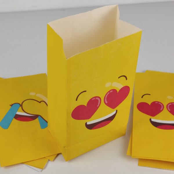 F126X3758_1782409349830_5.jpg Sacos de Papel Amarelos Com Desenho Emoji