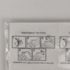 Packs Tatuagens Temporárias Com Desenho Hippie - Vários cartões com tatuagens