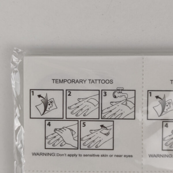 Packs Tatuagens Temporárias Com Desenho Hippie - Vários cartões com tatuagens