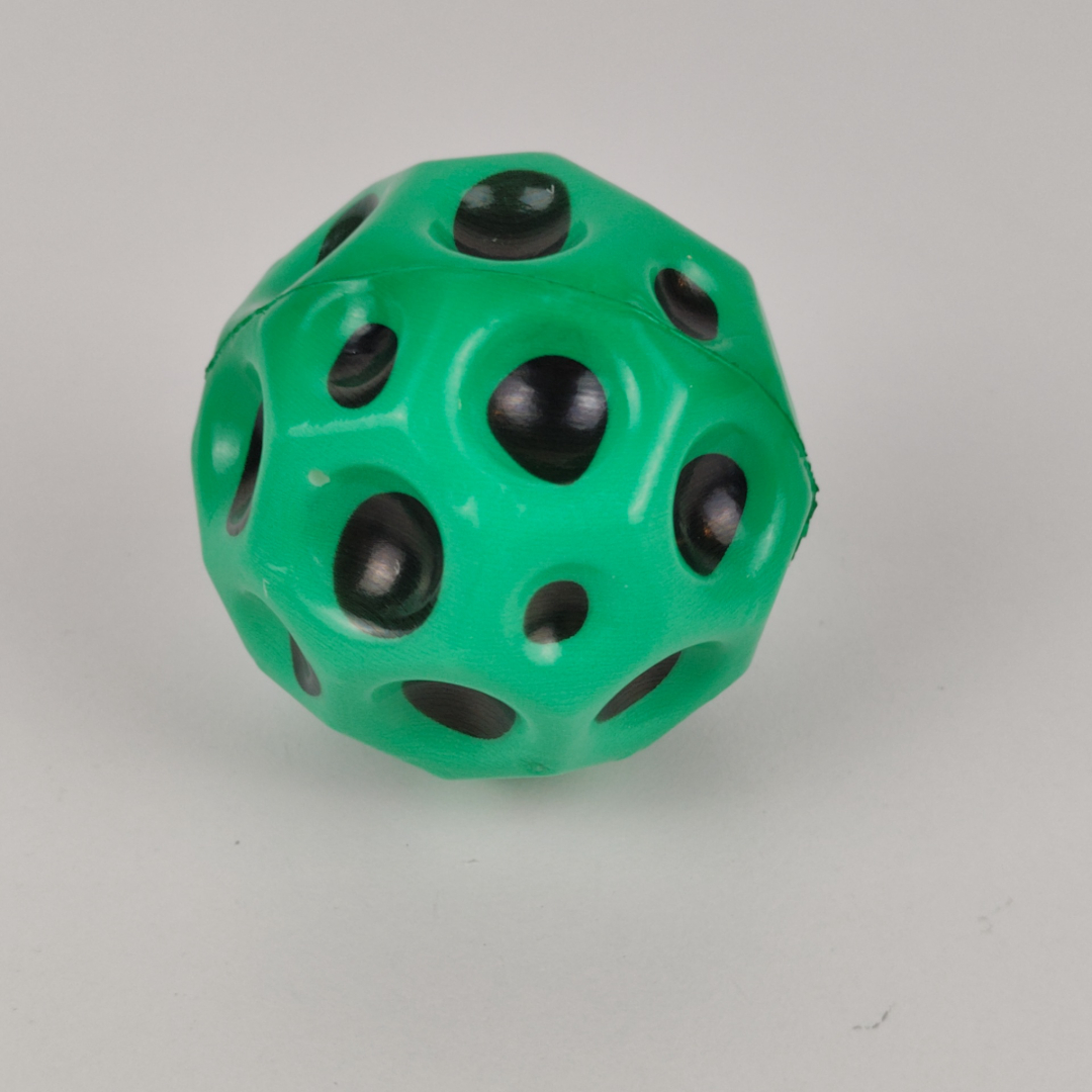 Bola Saltitante Verde Com Relevo