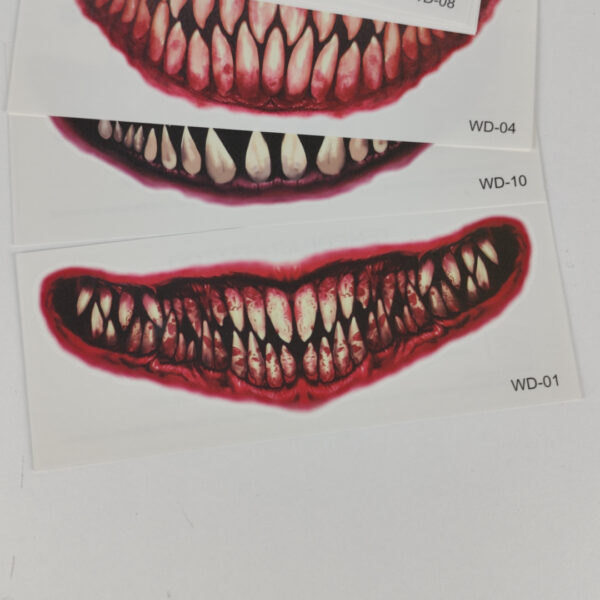 Tatuagens Temporárias Maquilhagem Efeitos Dentes de Vampiro
