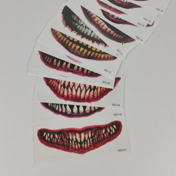 Tatuagens Temporárias Maquilhagem Efeitos Dentes de Vampiro