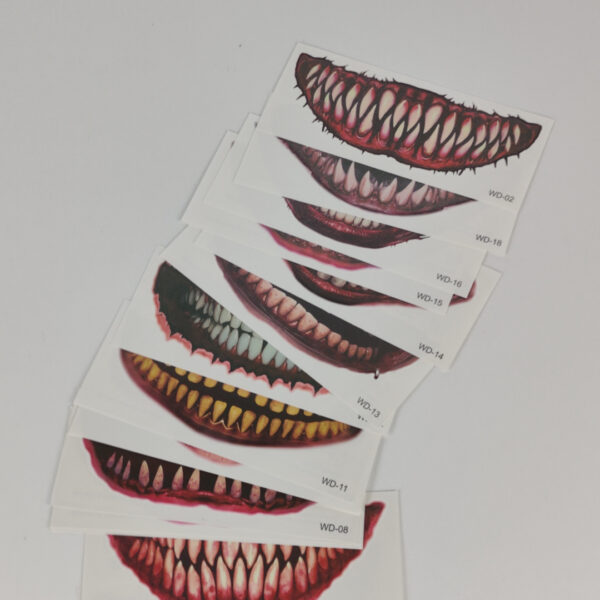 Tatuagens Temporárias Maquilhagem Efeitos Dentes de Vampiro