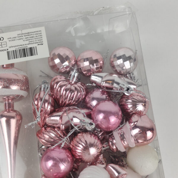 F126X3800_1782413118993_2.jpg Conjunto de Bolas de Natal Rosa Com Ponteira