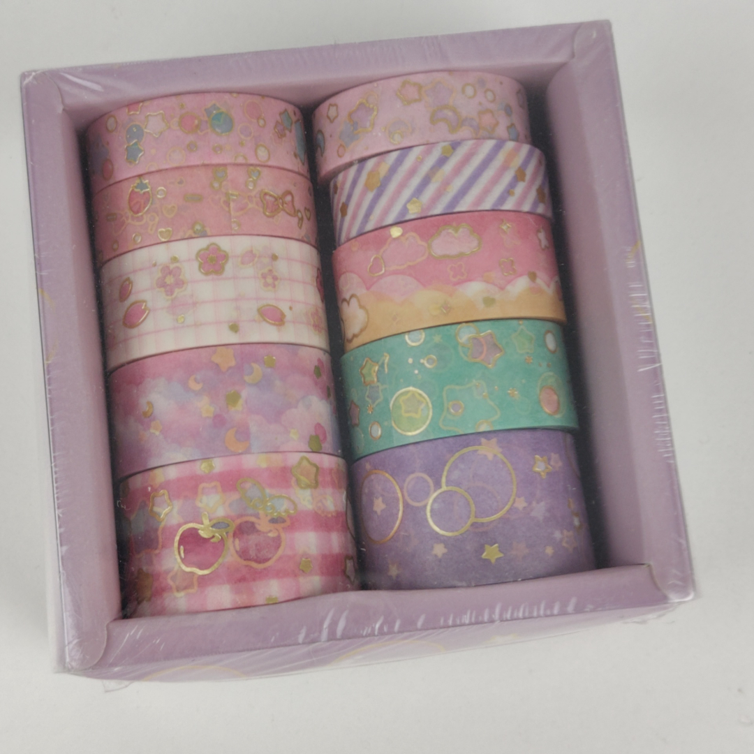 Conjunto de 10 Rolos de Fita Decorativa