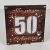 Placa Decorativa de Aniversário 50 Anos