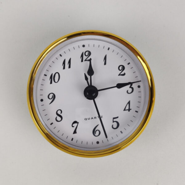 Movimento de Relógio de Quartzo Dourado 7 cm