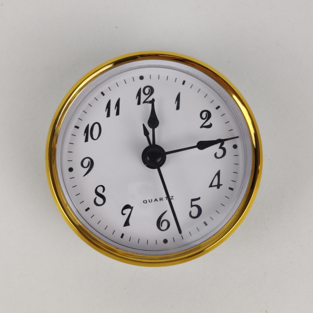 Movimento de Relógio de Quartzo Dourado 7 cm