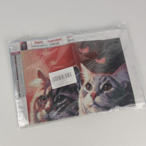 Kit Diamond Painting Gatos 30x40cm