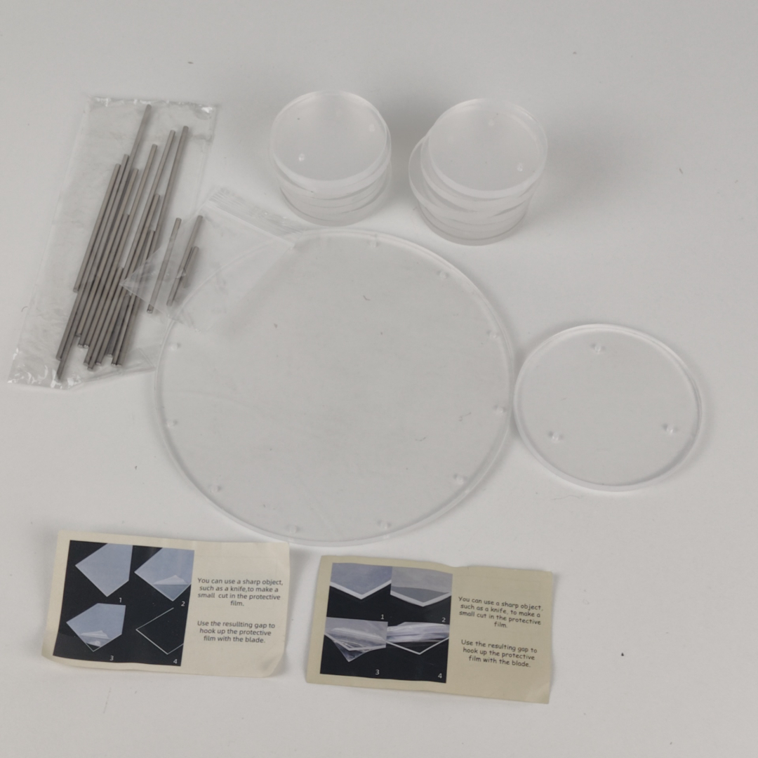 Conjunto de Discos Acrílicos Redondos